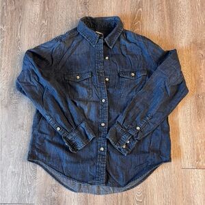 Universal Thread Dark Blue Denim Shirt